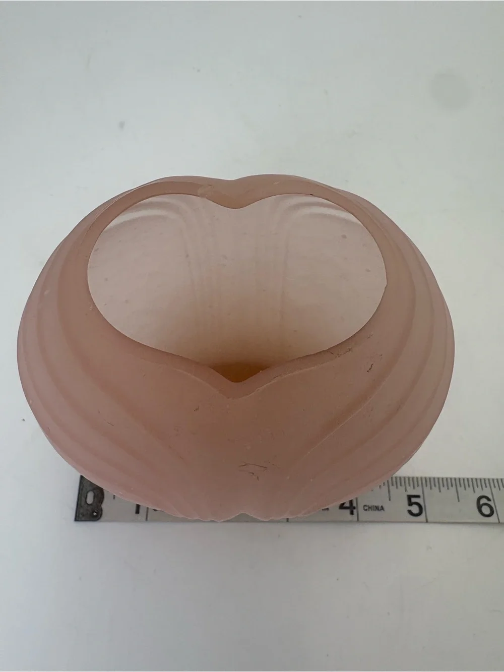 Vintage Satin Glass Pink Art Deco Glass Vase
